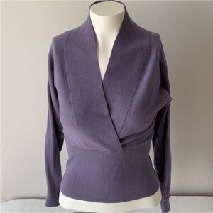 Ann Taylor Wool Blend Crossover Sweater
